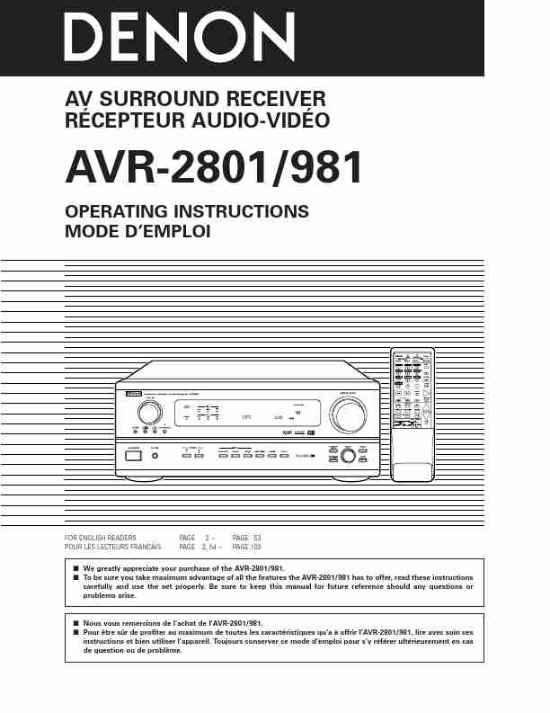 Denon Stereo System AVR-981-page_pdf